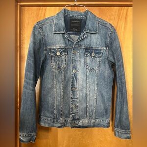 Mens All Saints Kishi Denim Jacket
Blue Button Up - Size Medium